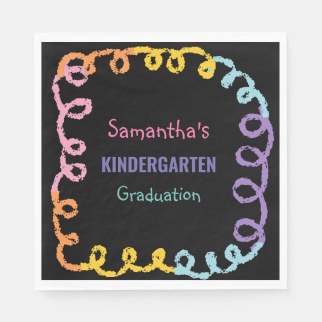 Kindergarten School Studenten Pappersservett (Framsidan)