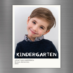 Kindergarten School Year Keepsaké Photo Magnet