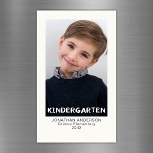 Kindergarten School Year Keepsaké Photo Magnet