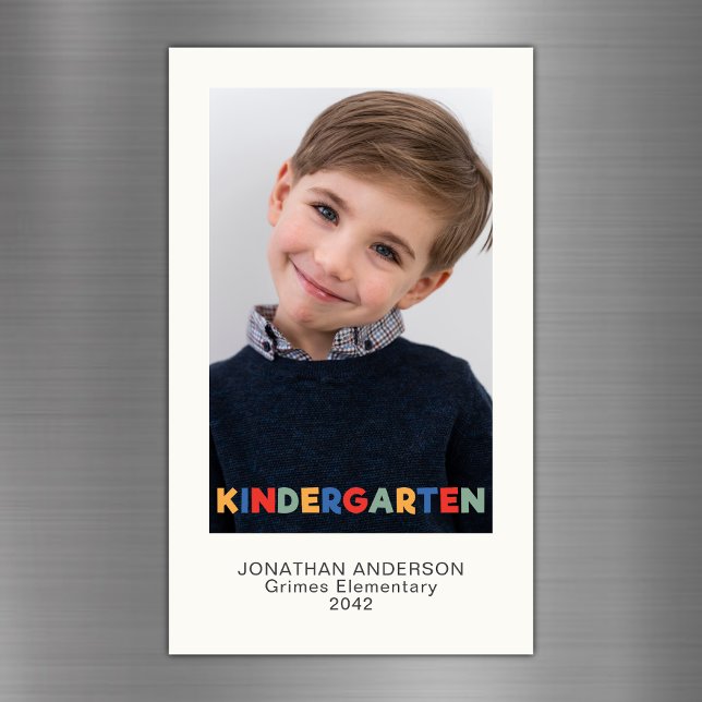 Kindergarten School Year Photo Keepsak Magnet (Skapare uppladdad)