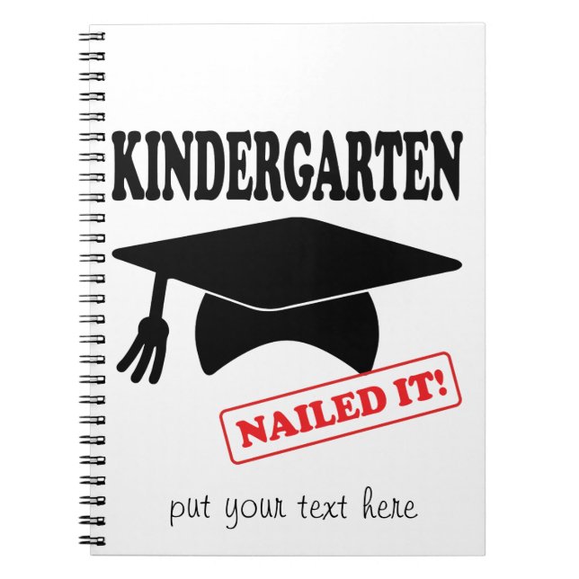 Kindergarten skickade det - tomt anteckningsbok (Framsidan)