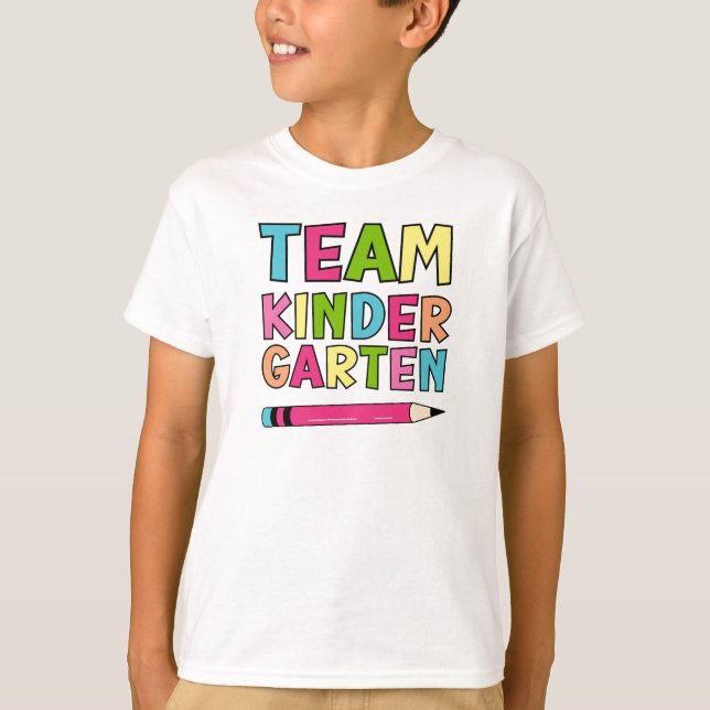 Kindergarten - skolans första dag t shirt (Framsida)