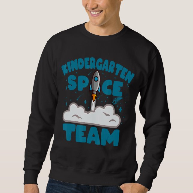 Kindergarten Space Team Lång Ärmad Tröja (Framsida)