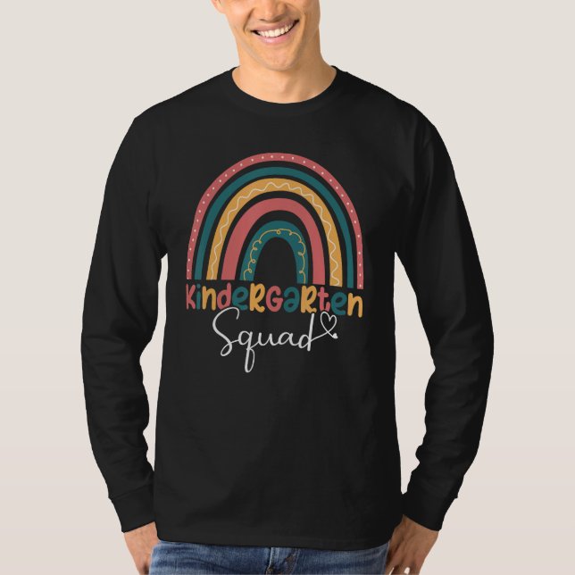 Kindergarten Squad Back To School Kindergarten Tea T Shirt (Framsida)