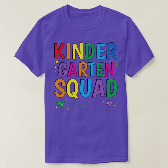 Kindergarten Squad Back to school Preschool PreK T Shirt (Design framsida)