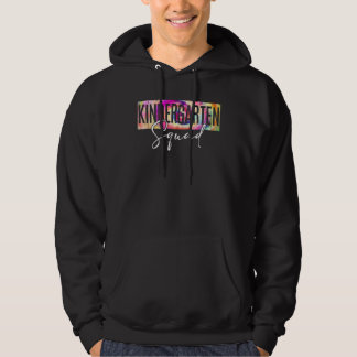 Kindergarten Squad Back to school Tie Dye Kinder T Hoodie