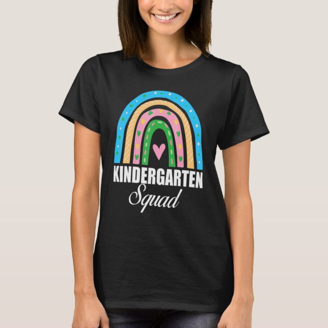 Kindergarten Squad Kinder Colorful Kindergarten T Shirt (Framsida)