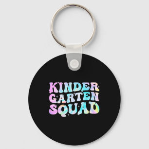 Kindergarten Squad Teacher-barn Tie Dye Tillbaka t Nyckelring