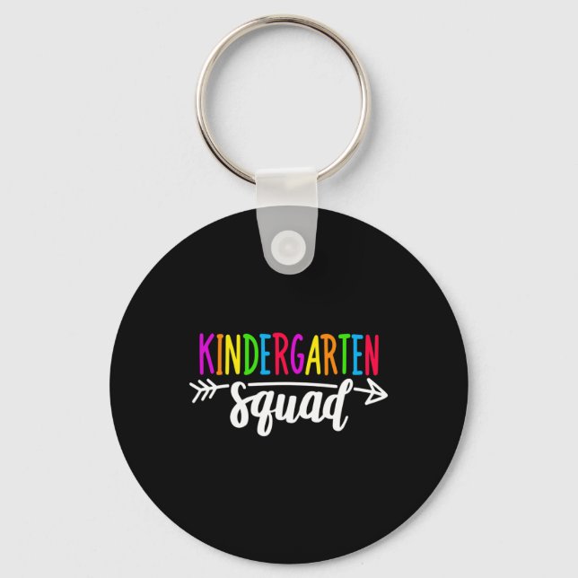Kindergarten Squad Tee Teacher Back to school Nyckelring (Framsida)