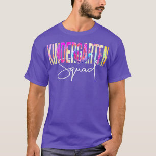 Kindergarten Squad Tie Dye Back to school uppskatt T Shirt