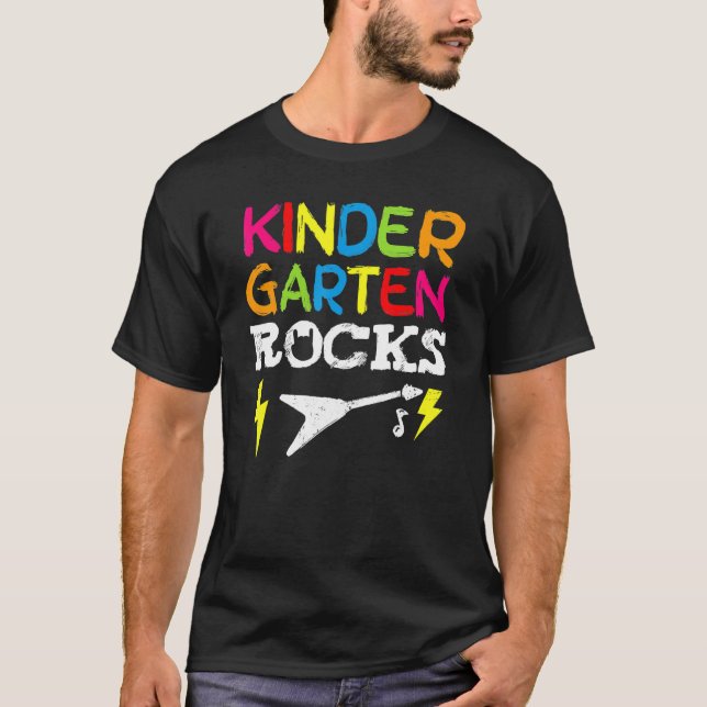 Kindergarten Sten Preschooler Back to school Chal T Shirt (Framsida)