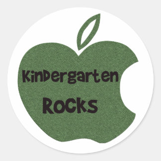Kindergarten Sten Runt Klistermärke