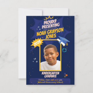 Kindergarten Student Anpassningsbar Photo Announce