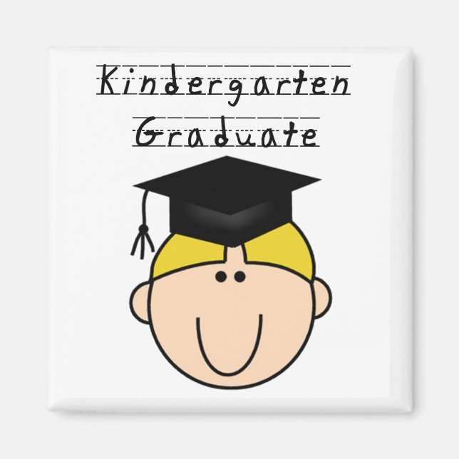 Kindergarten Student - Blond Boy Magnet (Framsidan)