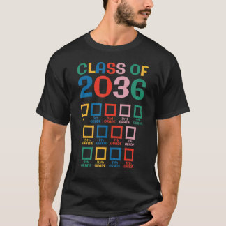 Kindergarten Student Checklist Class of 2036 Grow T Shirt