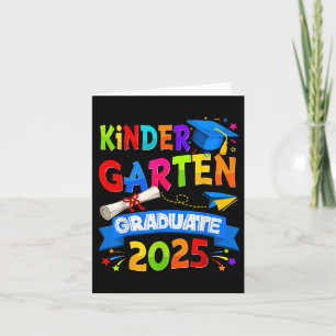 Kindergarten Student Cl av 2025 Studenten Boy Gi Kort