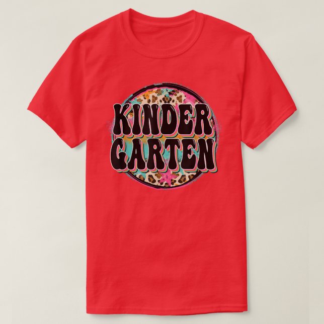 Kindergarten Student Lacher Back to school Gradua T Shirt (Design framsida)