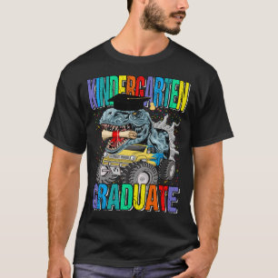 Kindergarten Student Monster Lastbil Dinosaur T-re T Shirt