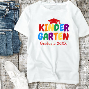 Kindergarten Student Rainbow Brev Child's T Shirt