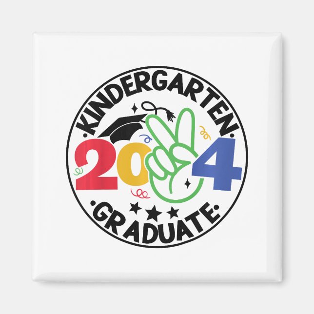 Kindergarten Studenten 2024 Student, sista dagen Magnet (Framsidan)