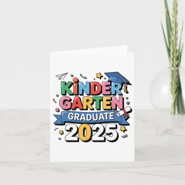 Kindergarten Studenten 2025 Student Kids Boys Gi Kort (Framsida)