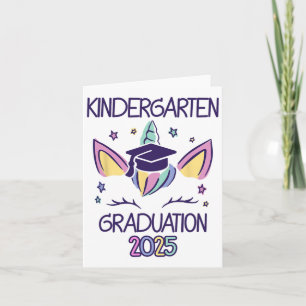 Kindergarten Studenten 2025 Unicorn Kindergarten Kort