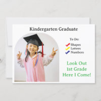 Kindergarten Studenten ABC 123-inbjudan
