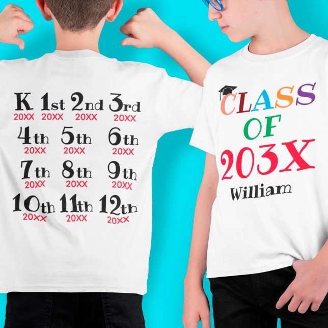 Kindergarten Studenten Anpassningsbar Years T Shirt (Skapare uppladdad)