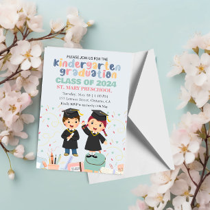 Kindergarten Studenten Ceremony-inbjudan Inbjudningar