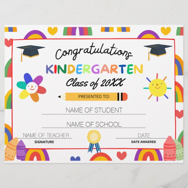 Kindergarten Studenten-certifikat,Dipmola Reklamblad (Framsidan)