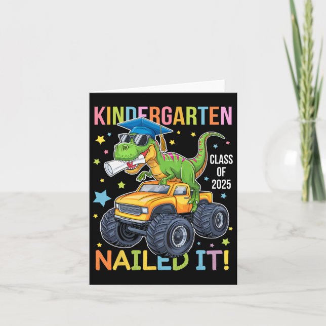 Kindergarten Studenten Cl av 2025 Student Dinosa Kort (Framsida)
