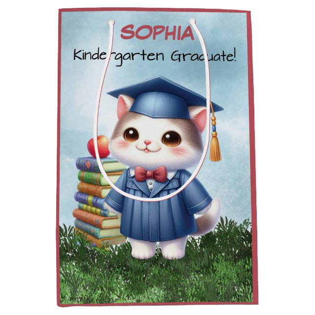 Kindergarten Studenten Cute Cat Girl (Framsidan)