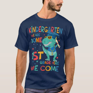 Kindergarten Studenten Dinosaur för barn Boys Gir T Shirt