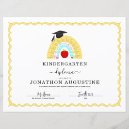 Kindergarten Studenten Diploma
