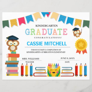 Kindergarten Studenten diplomatcertifikat