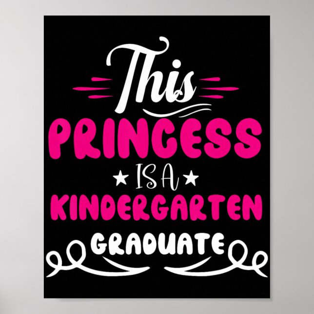 Kindergarten Studenten förra dagen, skolflickor Poster (Framsidan)