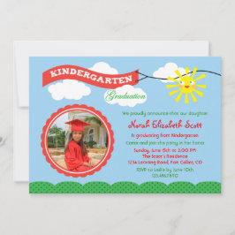Kindergarten Studenten fotoinbjudan Inbjudningar