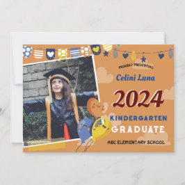 Kindergarten Studenten-inbjudan med foto Inbjudningar