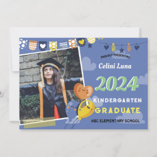 Kindergarten Studenten-inbjudan med foto Inbjudningar