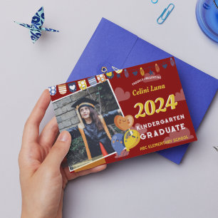 Kindergarten Studenten-inbjudan med foto Inbjudningar