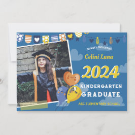 Kindergarten Studenten-inbjudan med foto Inbjudningar