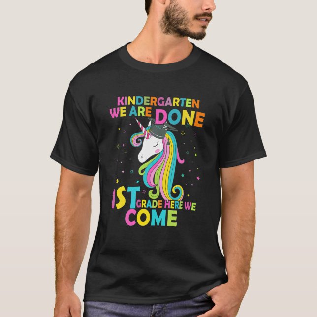 Kindergarten Studenten Magic Unicorn Gift T Shirt (Framsida)