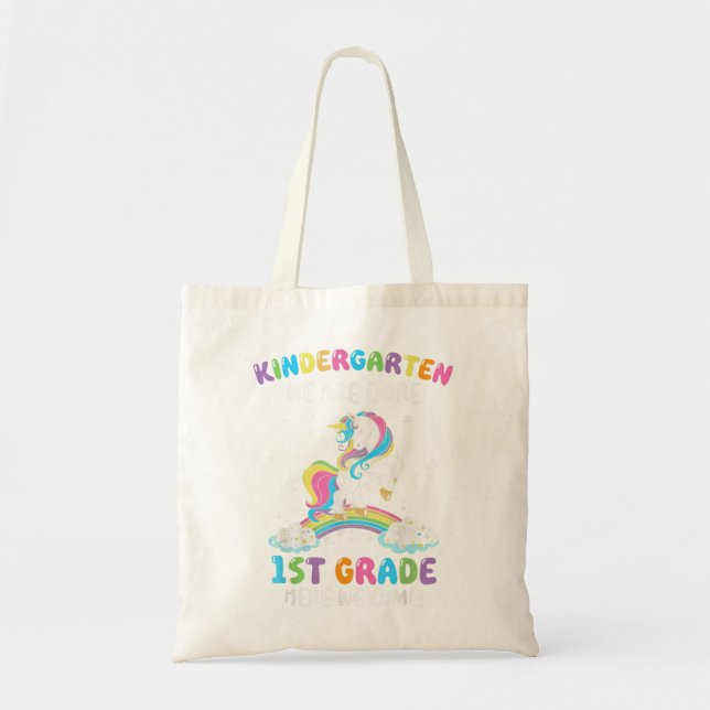 Kindergarten Studenten Magic Unicorn Kids Girls Tygkasse (Framsidan)