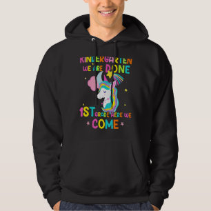 Kindergarten Studenten Magic Unicorn tillbaka till Hoodie