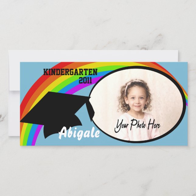 Kindergarten Studenten Photo Announcement Meddelande (Framsida)