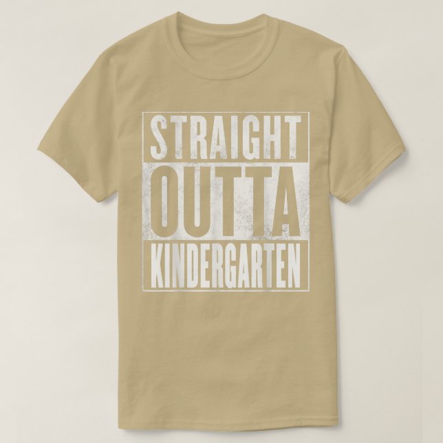 Kindergarten Studenten- Rak Outta Kindergart T Shirt (Design framsida)
