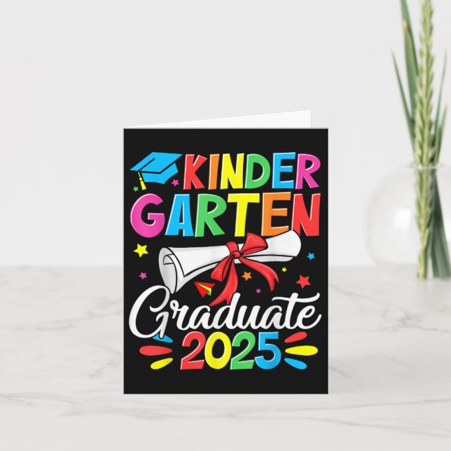 Kindergarten Studenten Shirt 2025 Kids Boys Girls Kort (Framsida)