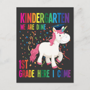 Kindergarten Studenten Surprise First Klass Kids Vykort