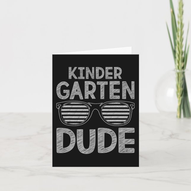 Kindergarten Studenter First Day Back Kort (Framsida)