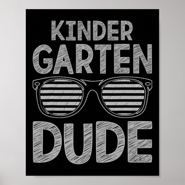 Kindergarten Studenter First Day Back Poster (Framsidan)